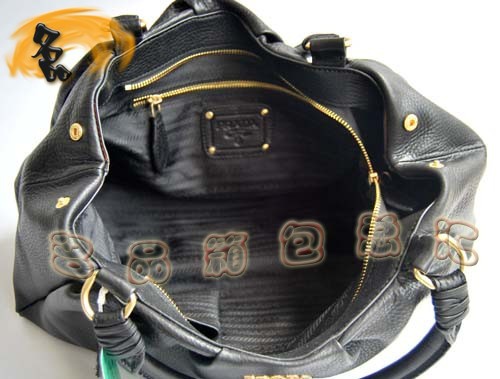 7995 Prada新款高檔牛皮OL職業風格女包 Prada手提包 新款上市 黑色