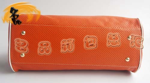 29144 Prada時尚女包 普拉達奢華明星網孔真皮手提包 十色可選 橙色