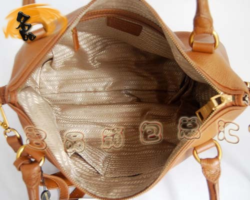 9032 Prada最新款 Prada兩用女包 Prada單肩包 Prada斜挎包 土黃色