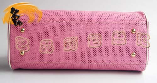 29144 Prada時尚女包 普拉達奢華明星網(wǎng)孔真皮手提包 十色可選 粉紅色