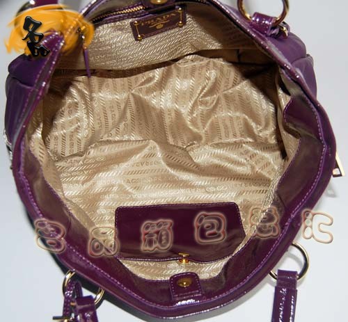 138501 Prada經典防雨布女包 普拉達帆布包 Prada單肩包 紫色