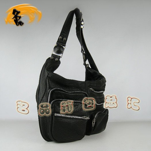 63465 Alexander Wang/亞利山大王 最新款 女士斜挎包 休閑女包 黑色