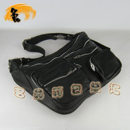 63465 Alexander Wang/亞利山大王 最新款 女士斜挎包 休閑女包 黑色