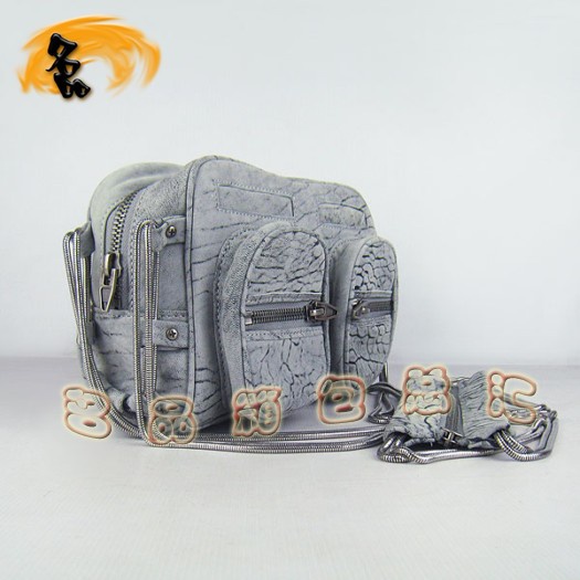 63471 Alexander Wang/亞利山大王 最新款 時尚休閑女士斜挎包 灰色