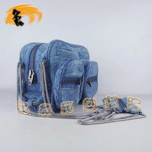 63471 Alexander Wang/亞利山大王 最新款 時尚休閑女士斜挎包 藍色