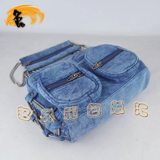 63471 Alexander Wang/亞利山大王 最新款 時尚休閑女士斜挎包 藍色