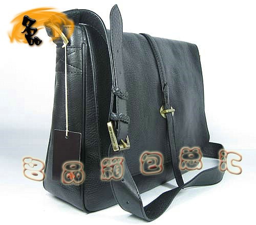 7813 一比一品質 瑪百莉 最新款時尚休閑男士斜挎包 Mulberry男包 黑色