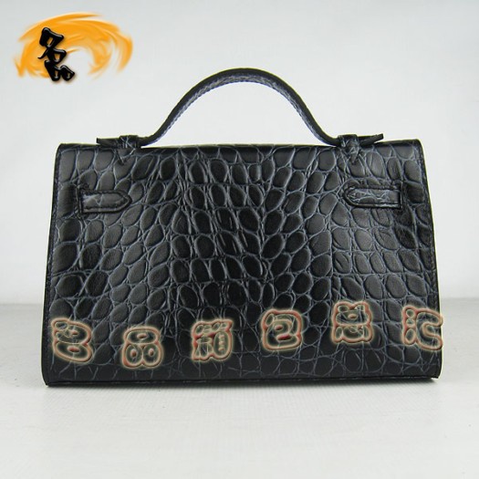 H008 愛(ài)馬仕最新款 石頭紋 Kelly系列 Hermes手提包 Hermes女包 黑色