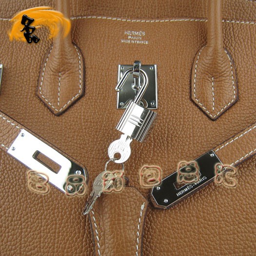6089 Hermes 35 Birkin 牛頸紋手提包 Hermes女包 Hermes Birkin 鉑金包 啡色銀扣