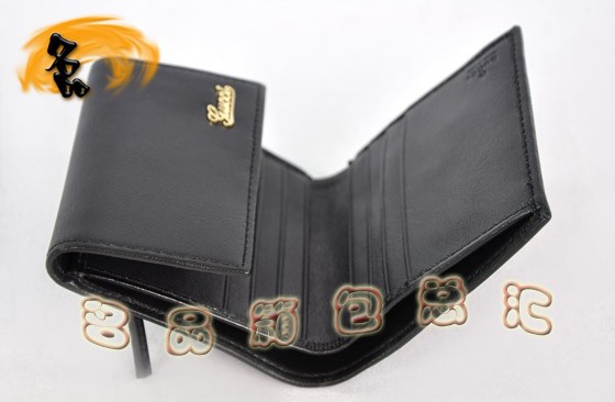 190372 古奇一比一品質(zhì)錢(qián)包 GUCCI錢(qián)包 GUCCI短款錢(qián)包 GUCCI女包 黑色