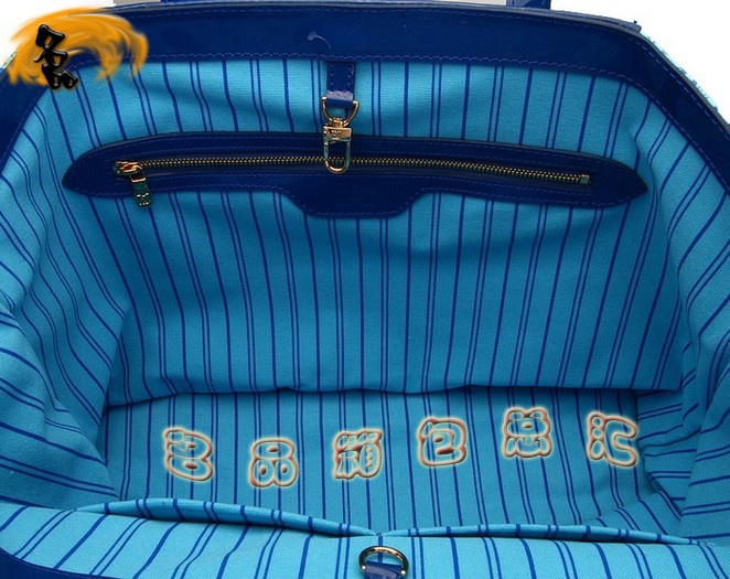 M93161 LV最新款沙灘包 LV亮皮女包 LV單肩包 LV女包 村上隆設(shè)計(jì) 藍(lán)色