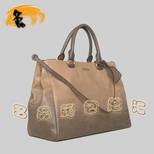 8587 Prada最新款時尚休閑女包 普拉達經典手提包 Prada斜挎包 黑配粉色