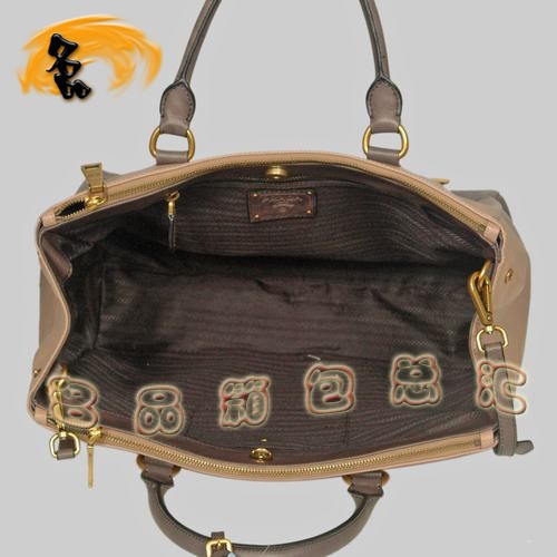 8587 Prada最新款時尚休閑女包 普拉達經典手提包 Prada斜挎包 黑配粉色