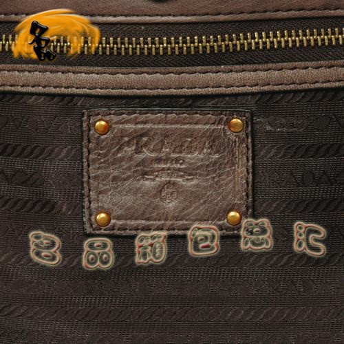 8587 Prada最新款時尚休閑女包 普拉達經典手提包 Prada斜挎包 黑配粉色