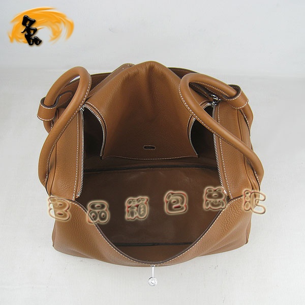 6208 Hermes Lindy系列 Hermes單肩包 女包 Hermes 手提包荔枝紋 淺啡色