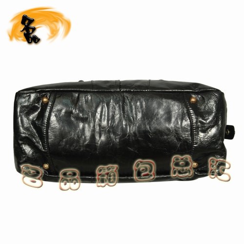 081117 Prada高檔女包 普拉達經典時尚全皮手提包 Prada肩包 黑色