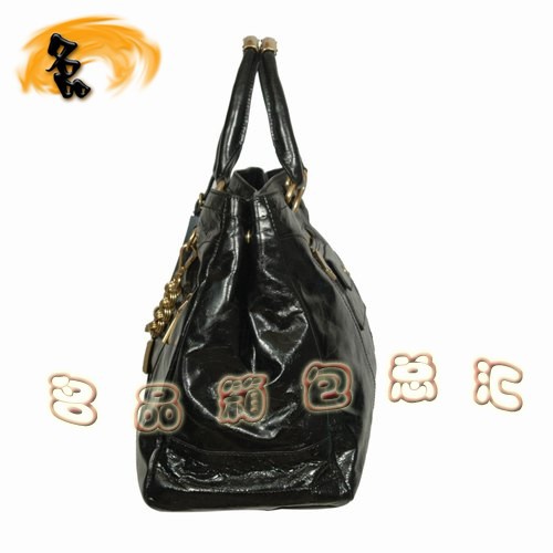 081113 Prada高檔女包 普拉達經典時尚全皮手提包 Prada肩包 黑色