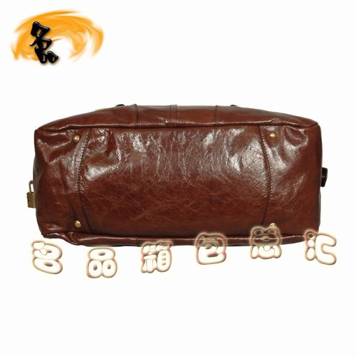 081117 Prada高檔女包 普拉達經典時尚全皮手提包 Prada肩包 啡色