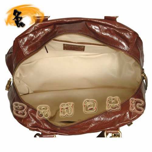 081117 Prada高檔女包 普拉達經典時尚全皮手提包 Prada肩包 啡色