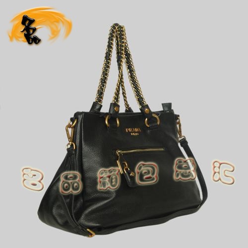 161833 Prada經典女包 普拉達絢麗時尚新款單肩女包 Prada斜挎包 黑色