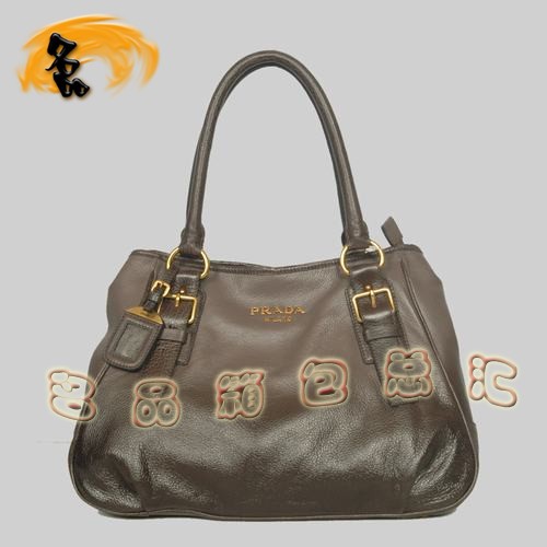 161834 Prada女包 普拉達絢麗時尚單肩女包 Prada斜挎包 深啡色