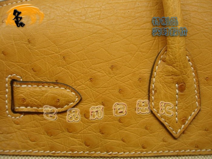 01289 帆布包 Hermes Birkin 鉑金包 Hermes 女包 真鴕鳥皮 米白色 訂制品 實時報價