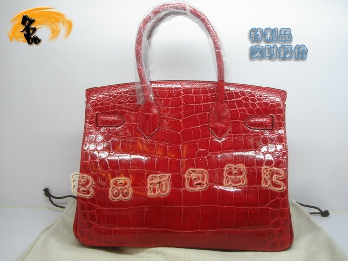 04921 Hermes Birkin 鉑金包 Hermes 女包 真鱷魚(yú)皮 紅色 手提包 訂制品 實(shí)時(shí)報(bào)價(jià)