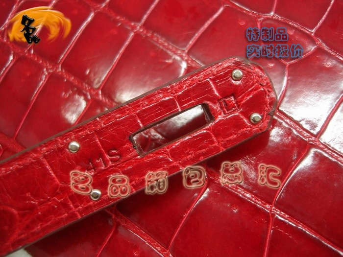 04921 Hermes Birkin 鉑金包 Hermes 女包 真鱷魚(yú)皮 紅色 手提包 訂制品 實(shí)時(shí)報(bào)價(jià)