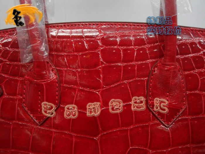04921 Hermes Birkin 鉑金包 Hermes 女包 真鱷魚(yú)皮 紅色 手提包 訂制品 實(shí)時(shí)報(bào)價(jià)