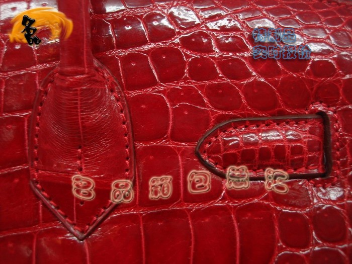 04921 Hermes Birkin 鉑金包 Hermes 女包 真鱷魚(yú)皮 紅色 手提包 訂制品 實(shí)時(shí)報(bào)價(jià)