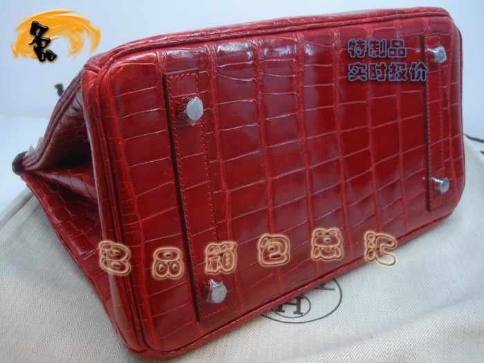 04921 Hermes Birkin 鉑金包 Hermes 女包 真鱷魚(yú)皮 紅色 手提包 訂制品 實(shí)時(shí)報(bào)價(jià)