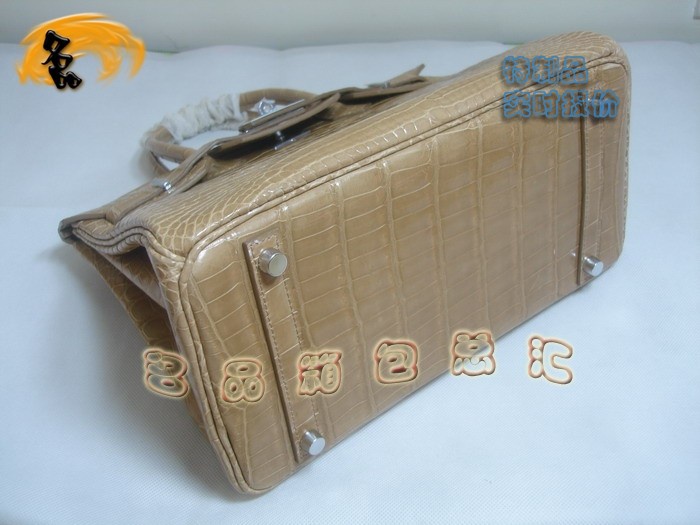 08003 Hermes Birkin 鉑金包 Hermes 女包 真鱷魚皮 手提包 杏色 訂制品 實時報價