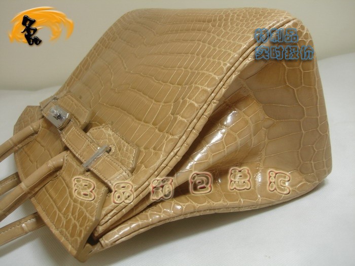 08003 Hermes Birkin 鉑金包 Hermes 女包 真鱷魚皮 手提包 杏色 訂制品 實時報價