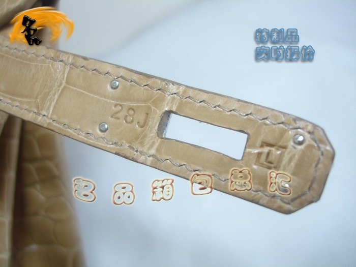 08003 Hermes Birkin 鉑金包 Hermes 女包 真鱷魚皮 手提包 杏色 訂制品 實時報價