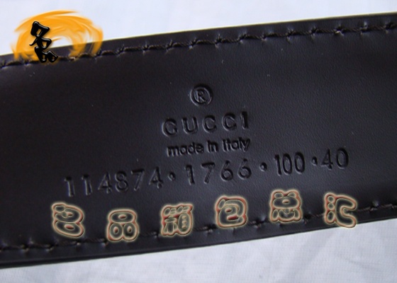 114874 Gucci最新款 時尚休閑男士皮帶 Gucci皮帶 Gucci腰帶 G花配高檔牛皮