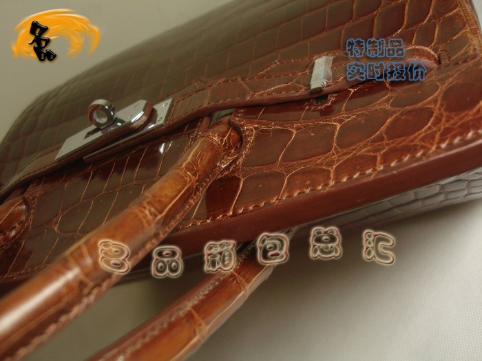 08159 Hermes Birkin 鉑金包 Hermes 女包 真鱷魚皮 手提包 深啡色 訂制品 實時報價