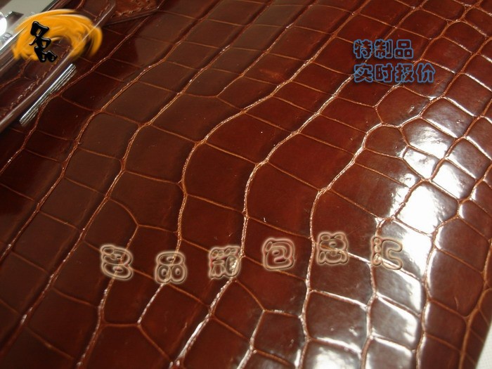 08159 Hermes Birkin 鉑金包 Hermes 女包 真鱷魚皮 手提包 深啡色 訂制品 實時報價
