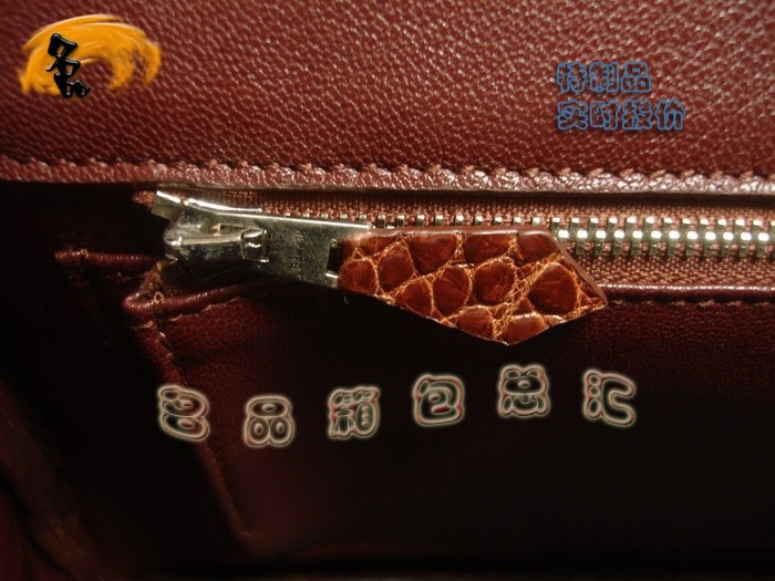 08159 Hermes Birkin 鉑金包 Hermes 女包 真鱷魚皮 手提包 深啡色 訂制品 實時報價