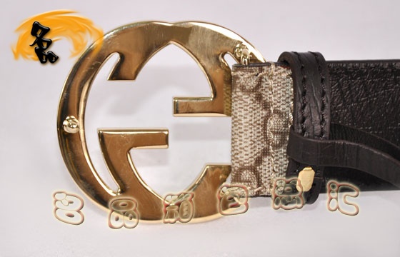 114984 Gucci經典G花男士皮帶 Gucci皮帶 Gucci腰帶 PVC 原版一比一品質