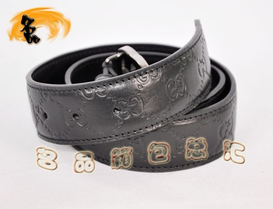 114984 Gucci新款 進口牛皮壓花男士皮帶 Gucci皮帶 Gucci腰帶 一比一品質