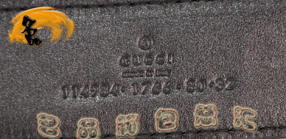 114984 Gucci新款 進口牛皮壓花男士皮帶 Gucci皮帶 Gucci腰帶 一比一品質