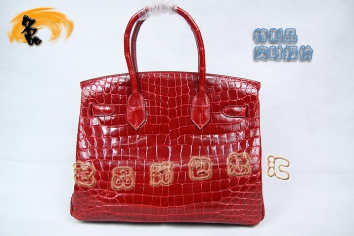 3845 Hermes Birkin 鉑金包 Hermes 女包 真鱷魚皮 手提包 紅色 訂制品 實時報價
