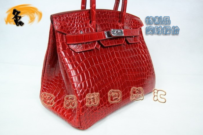 3845 Hermes Birkin 鉑金包 Hermes 女包 真鱷魚皮 手提包 紅色 訂制品 實時報價