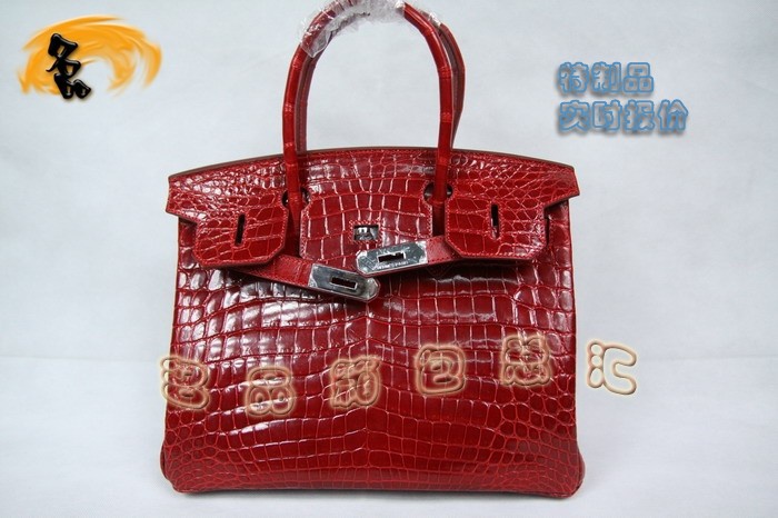 3845 Hermes Birkin 鉑金包 Hermes 女包 真鱷魚皮 手提包 紅色 訂制品 實時報價