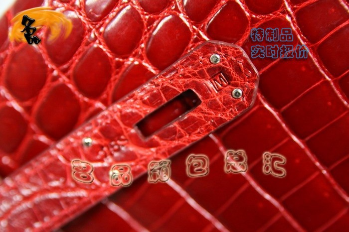 3845 Hermes Birkin 鉑金包 Hermes 女包 真鱷魚皮 手提包 紅色 訂制品 實時報價