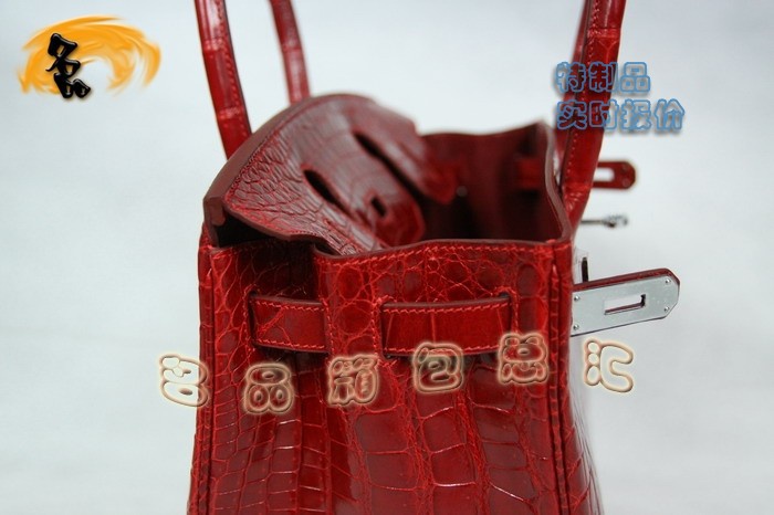 3845 Hermes Birkin 鉑金包 Hermes 女包 真鱷魚皮 手提包 紅色 訂制品 實時報價