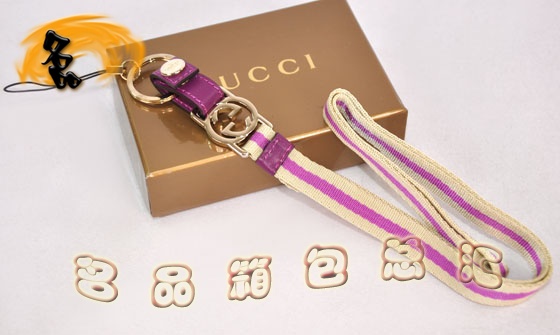 115278 Gucci手機鏈 Gucci最新款 一比一品質手機掛飾 Gucci飾品 米白配紫色