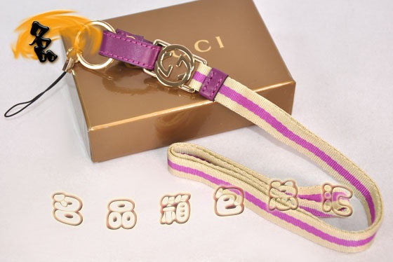 115278 Gucci手機鏈 Gucci最新款 一比一品質手機掛飾 Gucci飾品 米白配紫色