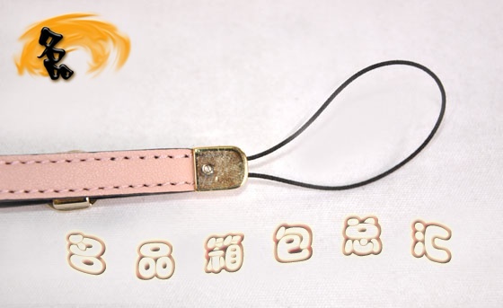 115279 Gucci手機鏈 Gucci進口高檔牛皮時尚女士手機掛飾 Gucci飾品 粉紅色