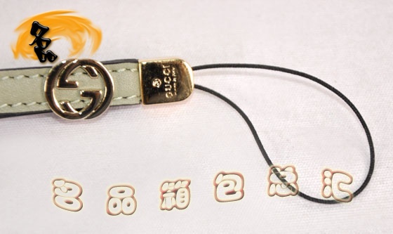 115279 Gucci手機鏈 Gucci進口高檔牛皮時尚女士手機掛飾 Gucci飾品 綠色